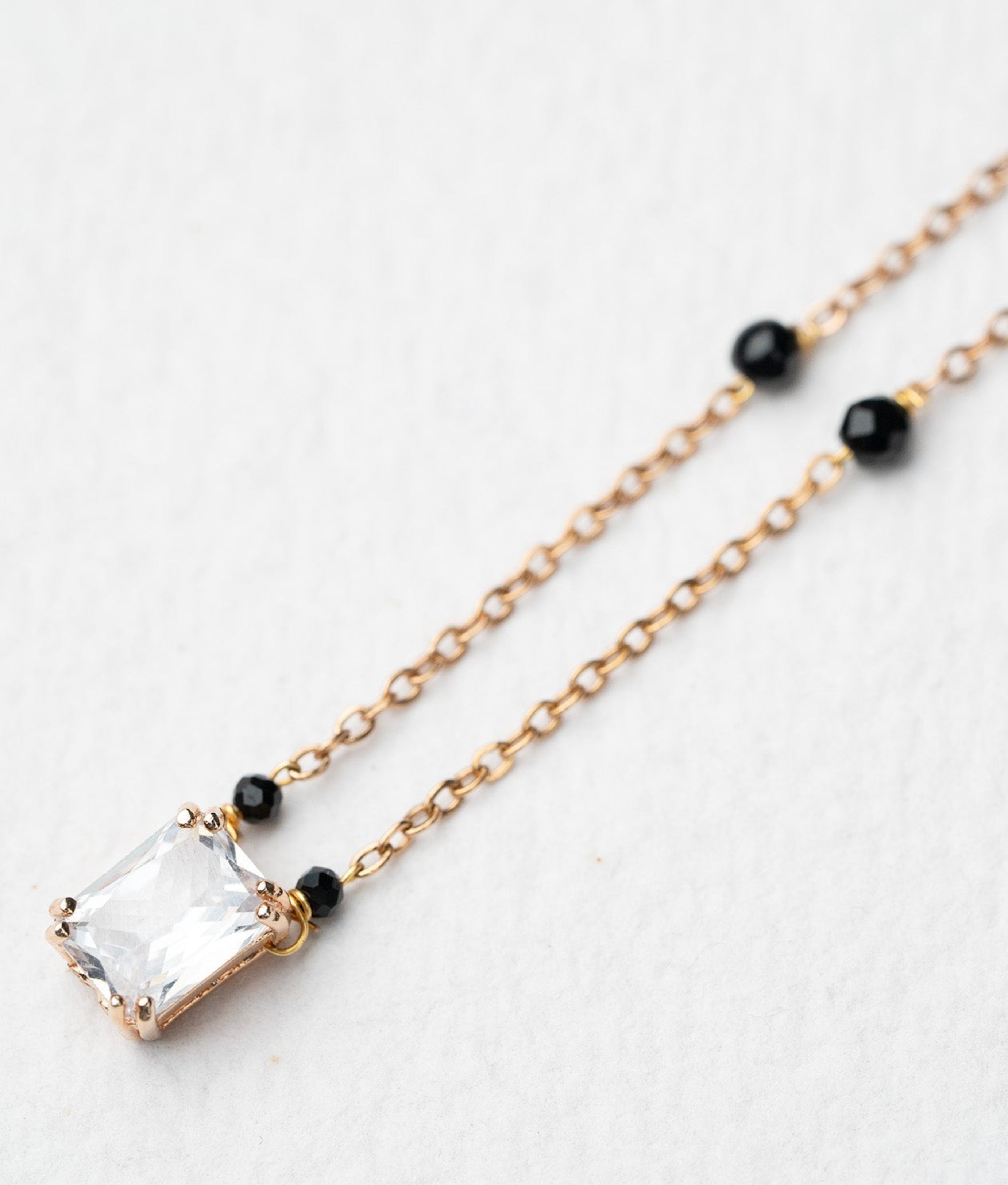 Elegant Gold Plated Mangalsutra with Black Stone