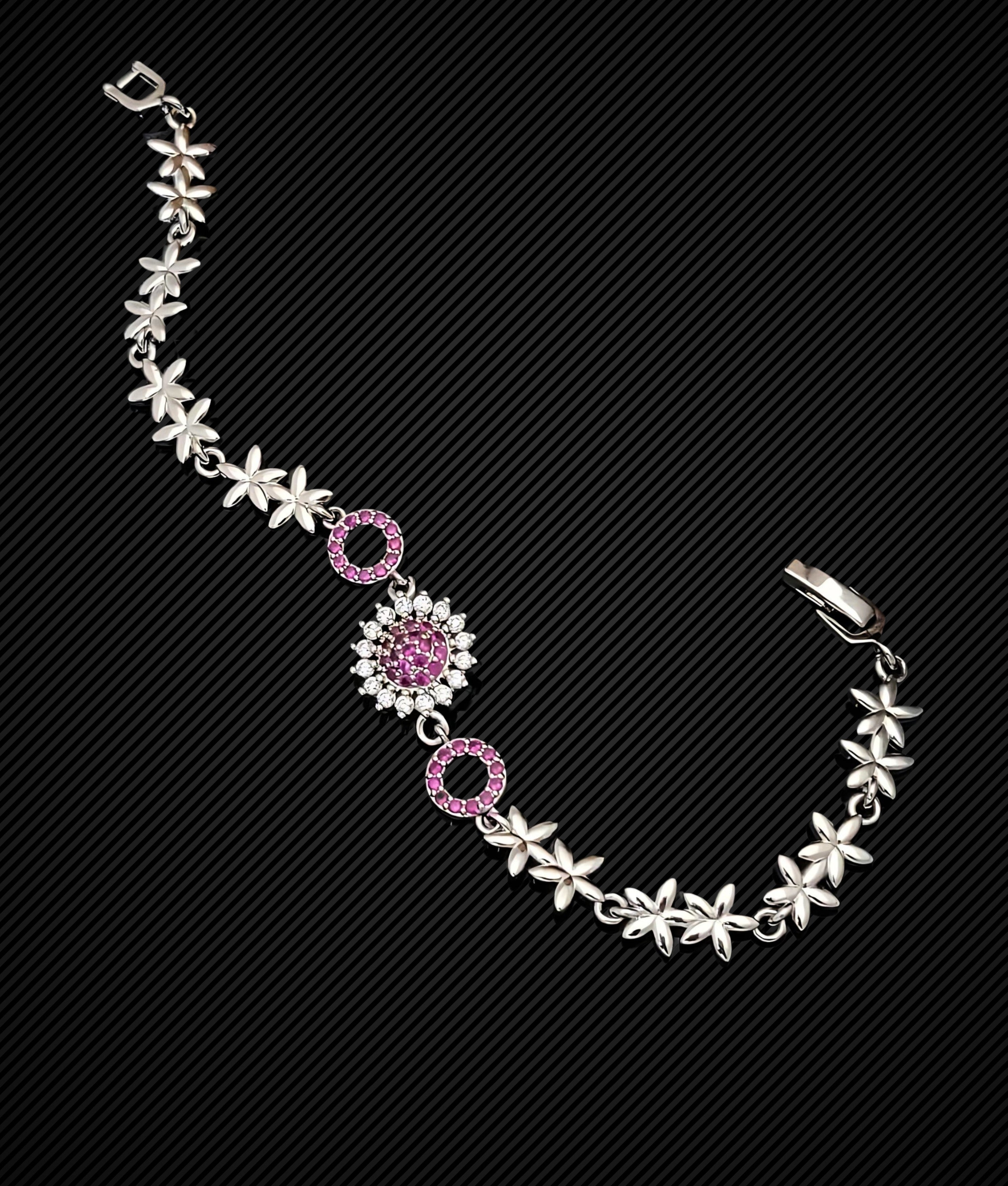 Elegant Pink Stone Bracelet