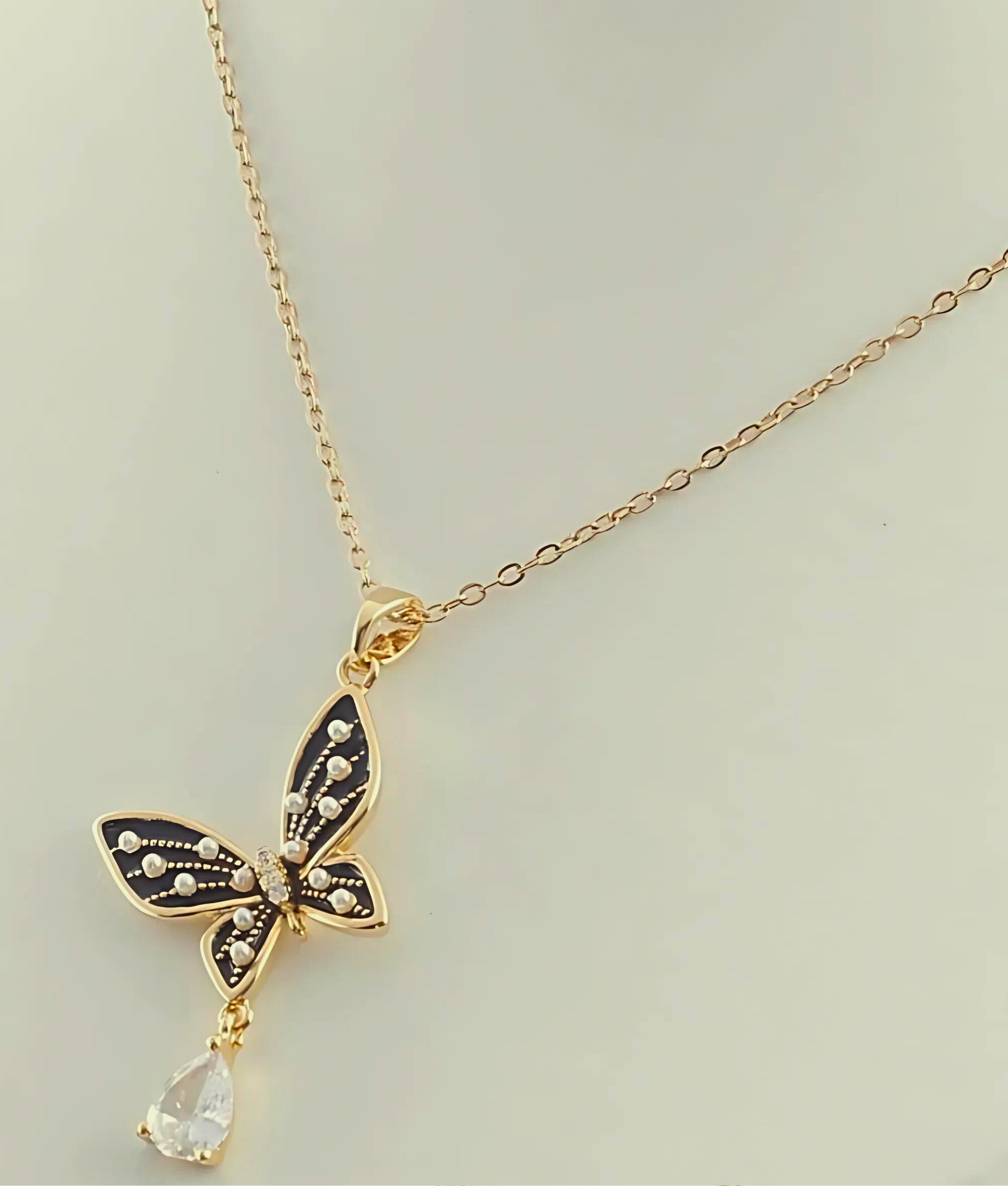 Butterfly Bliss Necklace | Oxidized Jewellery