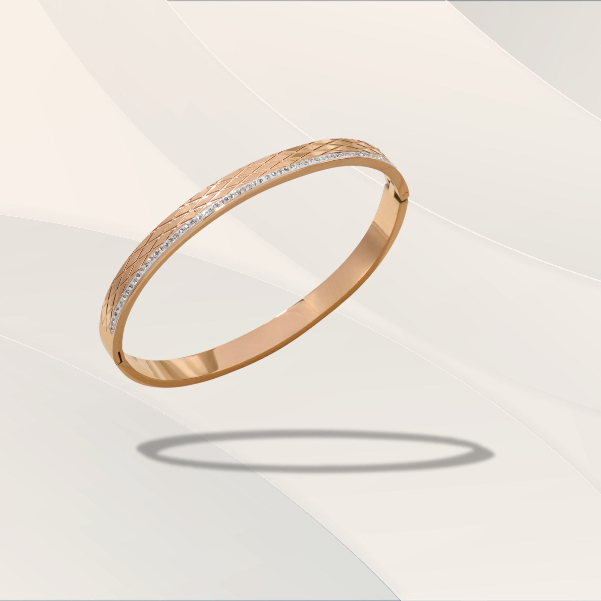 Exquisite Elegance: Rose Gold Diamond Bracelet - Platsilgo