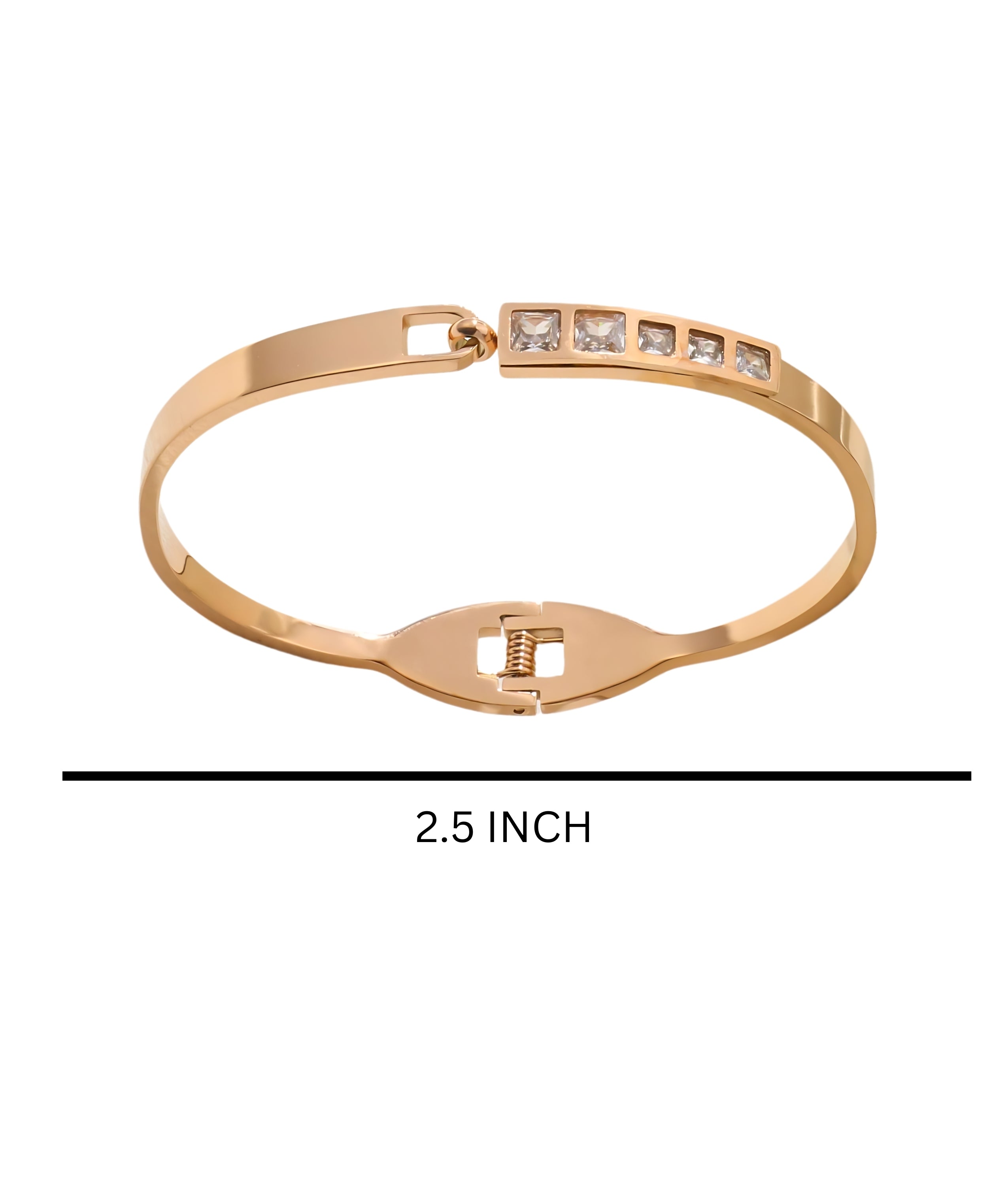 Radiant Elegance: Rose Gold Diamond Bracelet