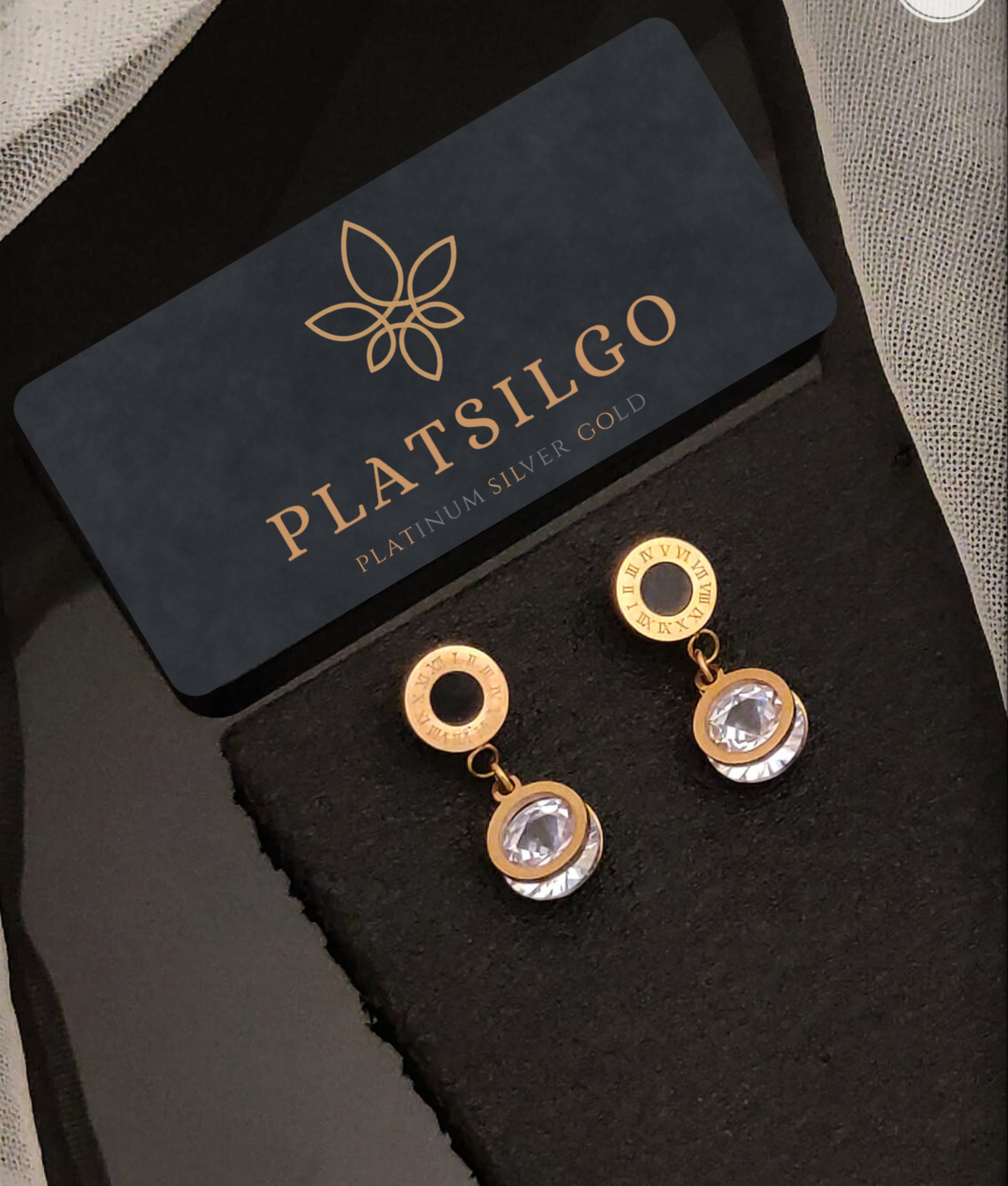 Gold-Plated Earrings - Platsilgo