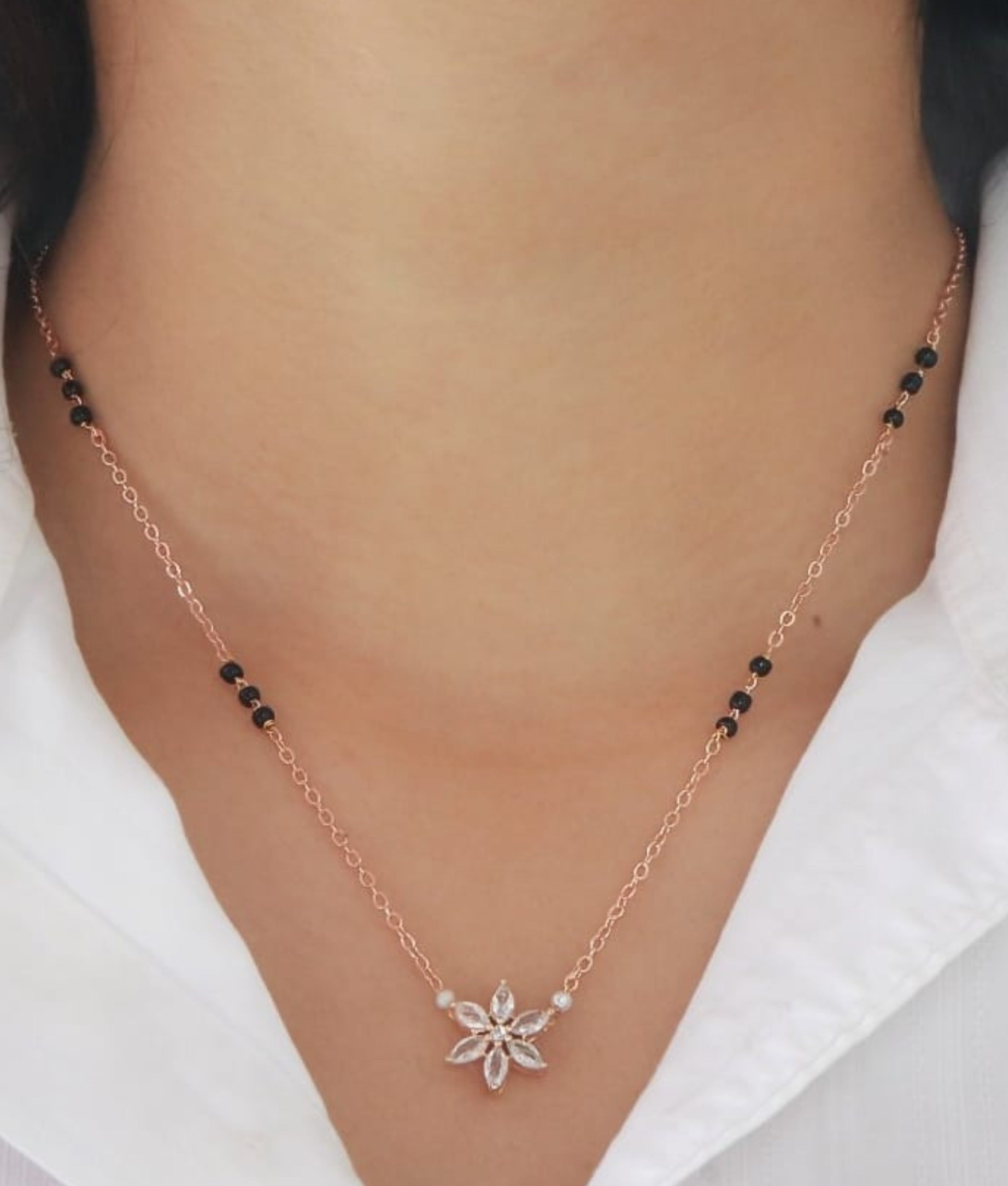 Elegant Floral Mangalsutra