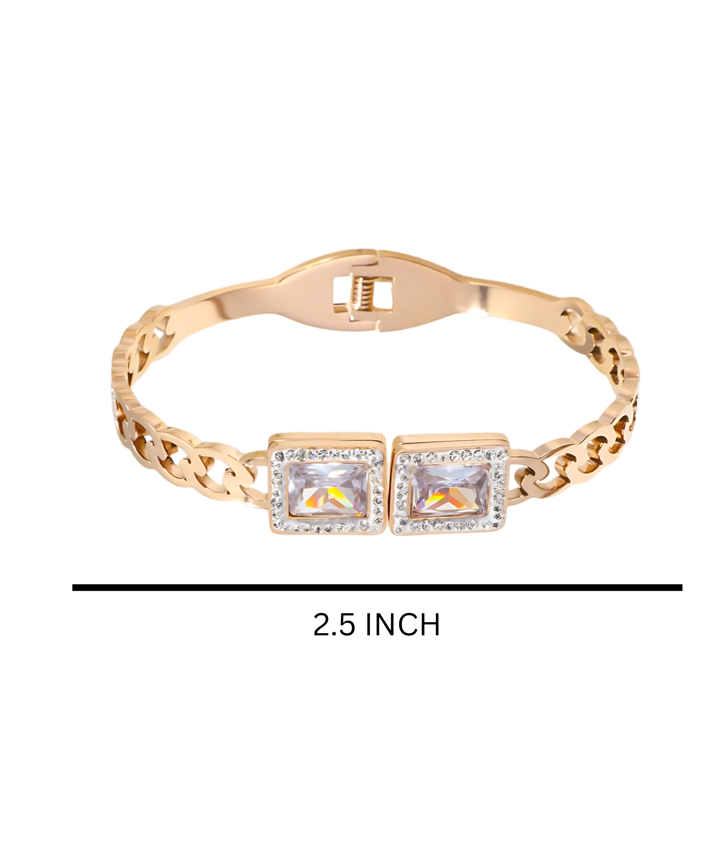 Elegant Gold Bracelet with Diamonds