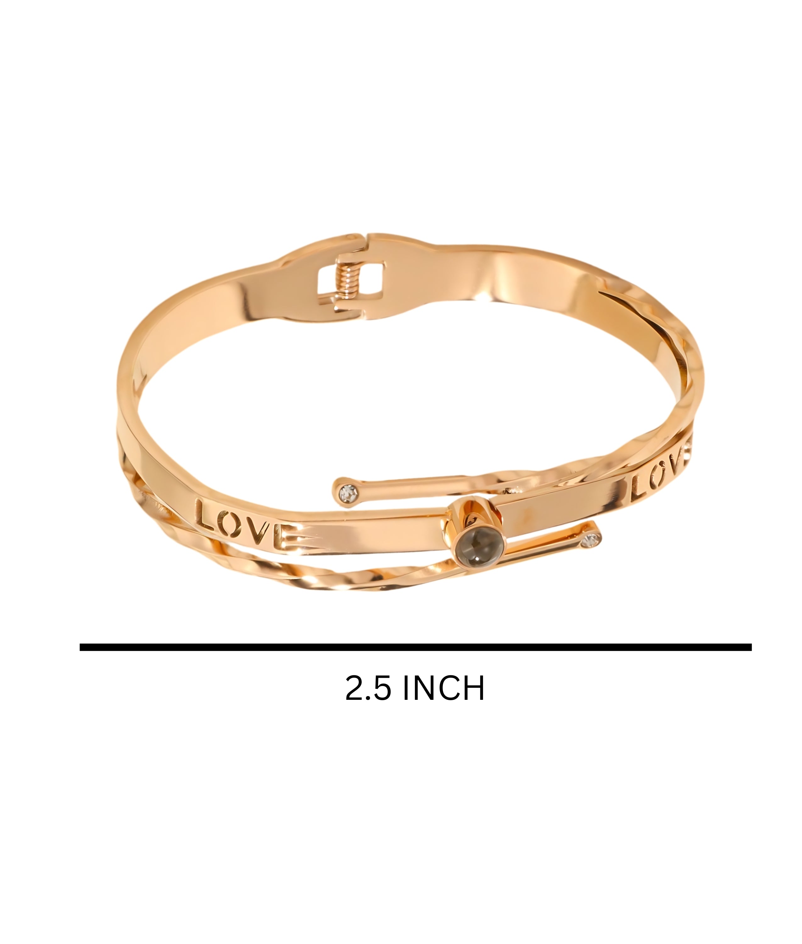 Elegant Gold Bracelet with Diamond Accent