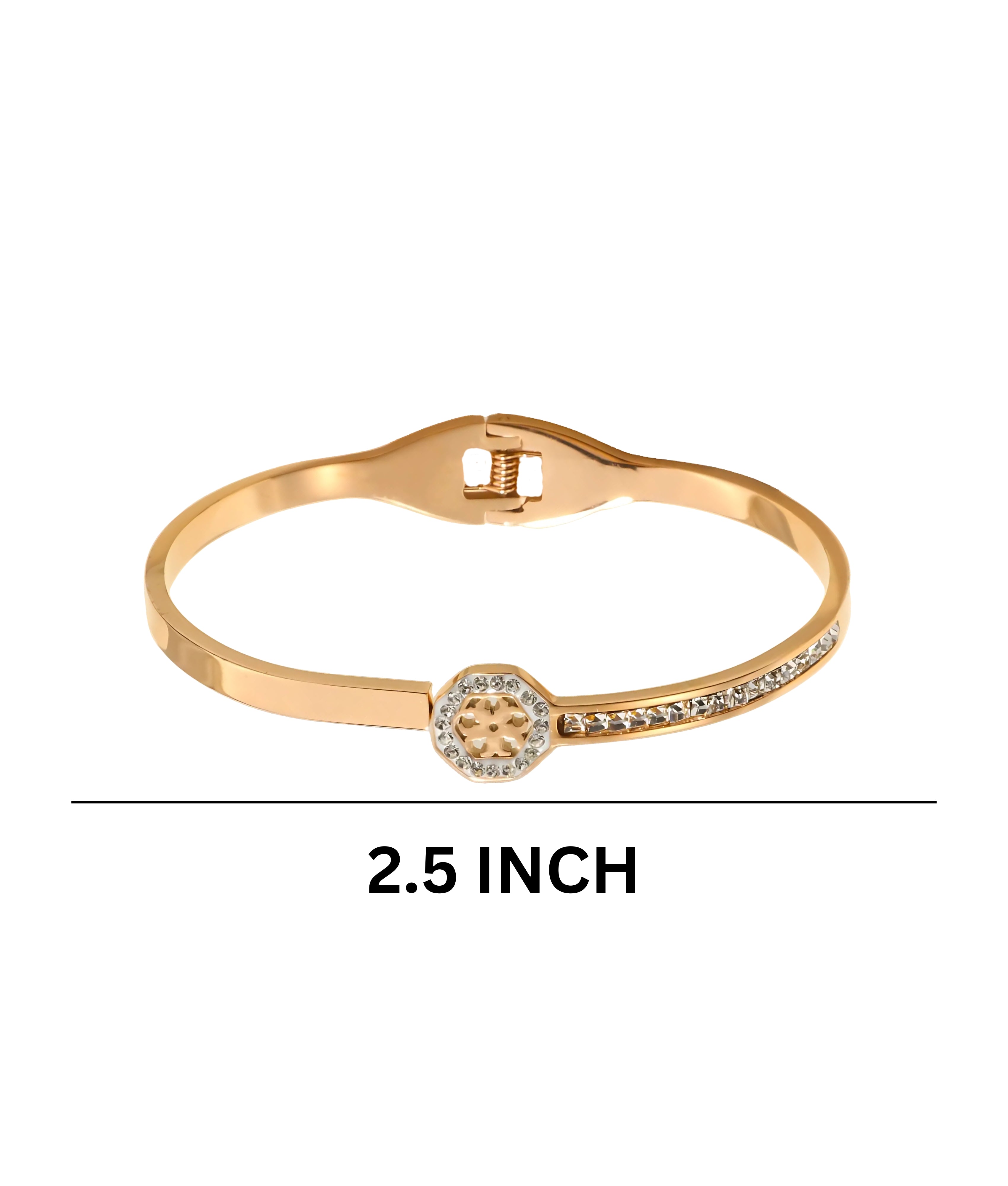 Radiant Elegance: Gold Bracelet with Diamond