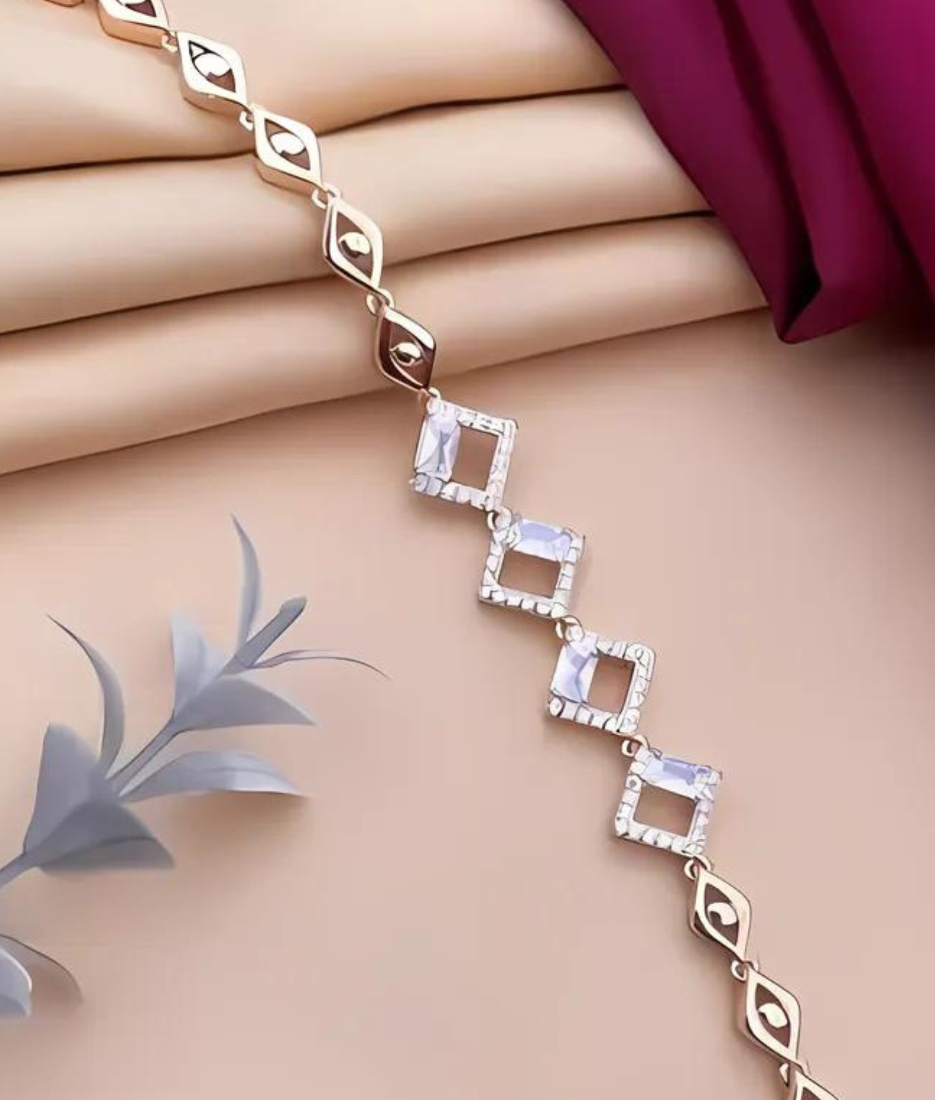 Dazzling Elegance: Gold Diamond Bracelet