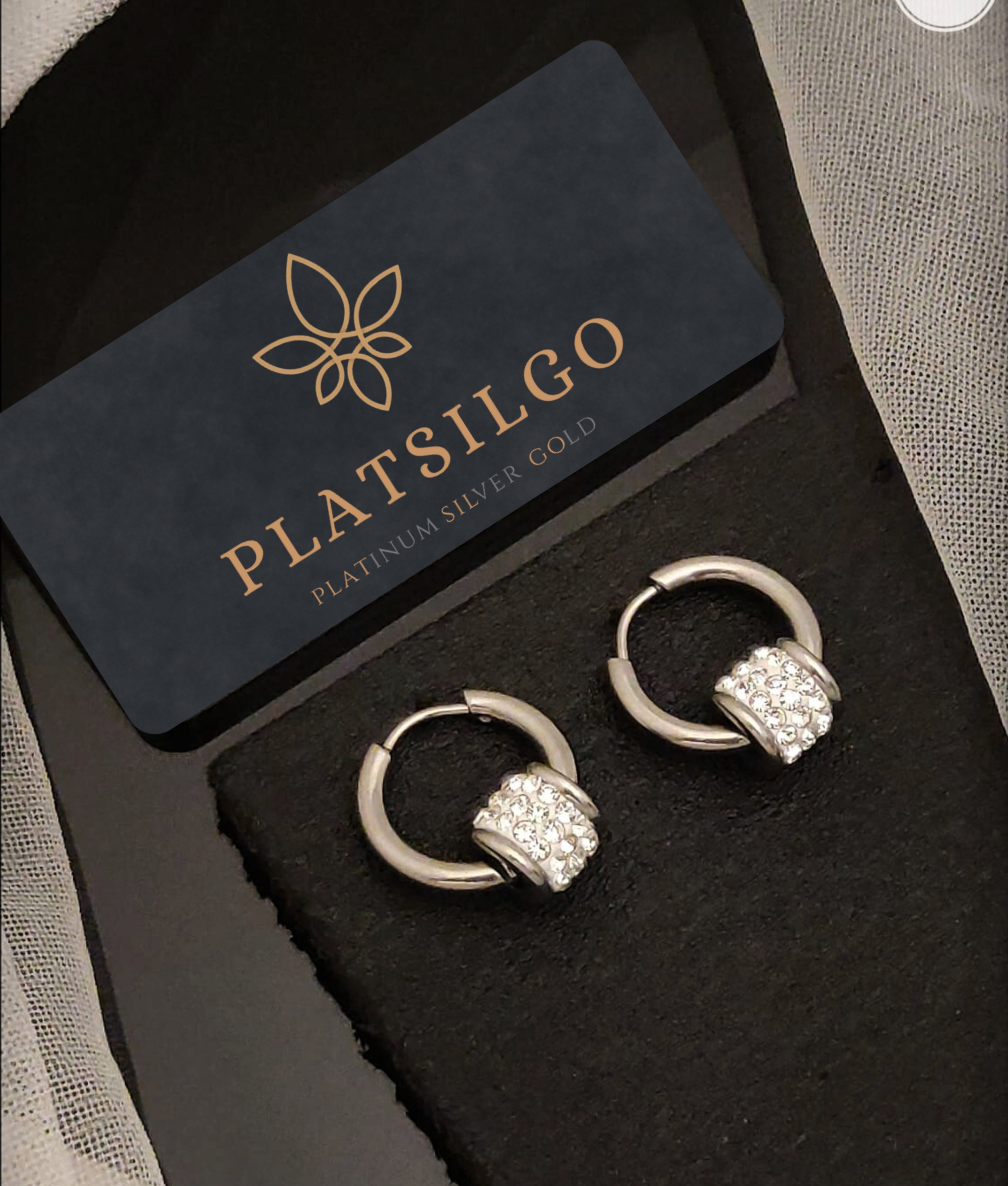 Silver Hoop Earrings - Platsilgo