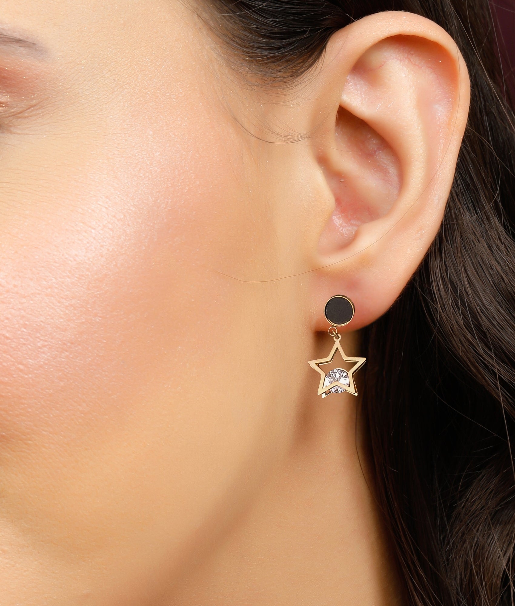 Beautifully crafted star diamond Earrings | Oxidized Jewellery